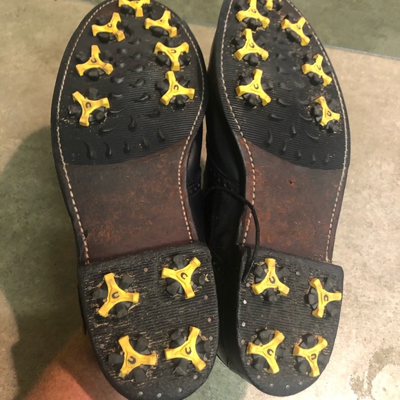 FootJoy Classic Premier black Ostrich golf shoes - Picture 6 of 8